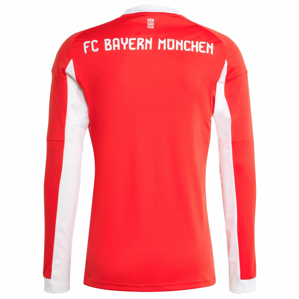 Bayern Munich 2025/26 Home Replica Long Sleeve Jersey Red | Adidas discount