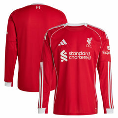 Liverpool 2025/26 Home Replica Long Sleeve Jersey Red | Adidas Online