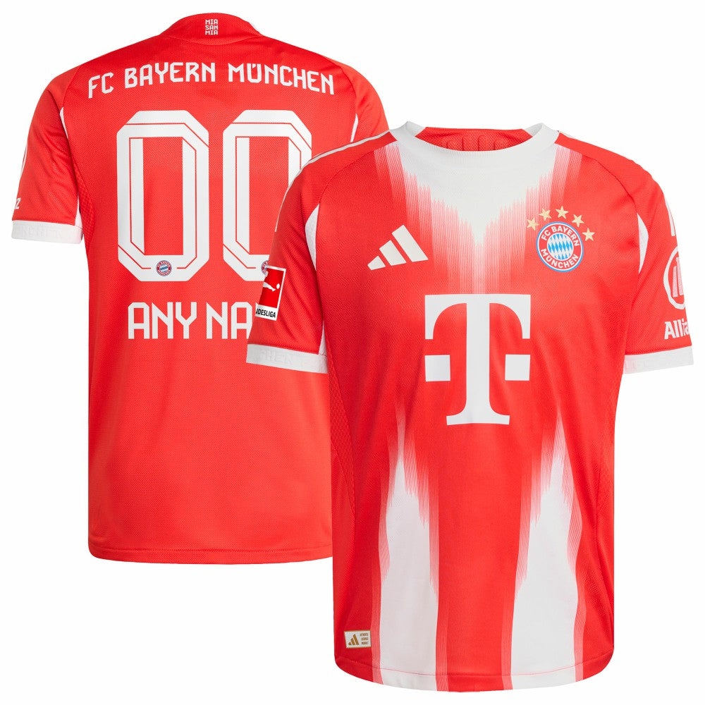 Bayern Munich 2025/26 Home Custom Jersey Red | Adidas