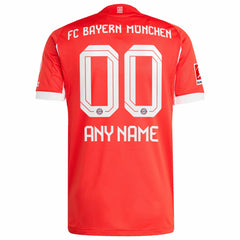 Bayern Munich 2025/26 Home Custom Jersey Red | Adidas