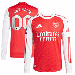 Arsenal 2025/26 Home Long Sleeve Custom Jersey Red | Adidas Sale