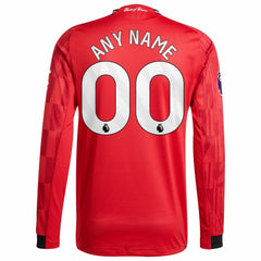 Manchester United Home 2025/26 Custom Long Sleeve Jersey Red | Adidas online