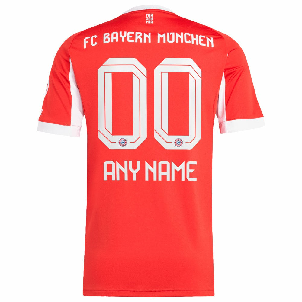 Bayern Munich 2025/26 Home Replica Custom Jersey Red | Adidas Online