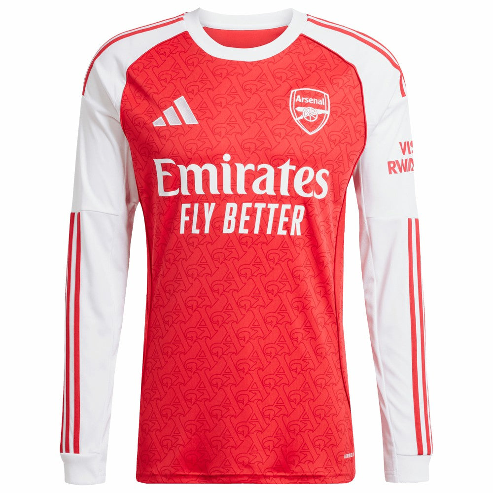 Arsenal 2025/26 Home Replica Long Sleeve Custom Jersey Red | Adidas discount