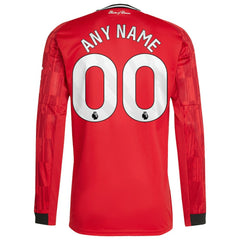 Manchester United Home 2025/26 Custom Replica Long Sleeve Jersey Red | Adidas discount