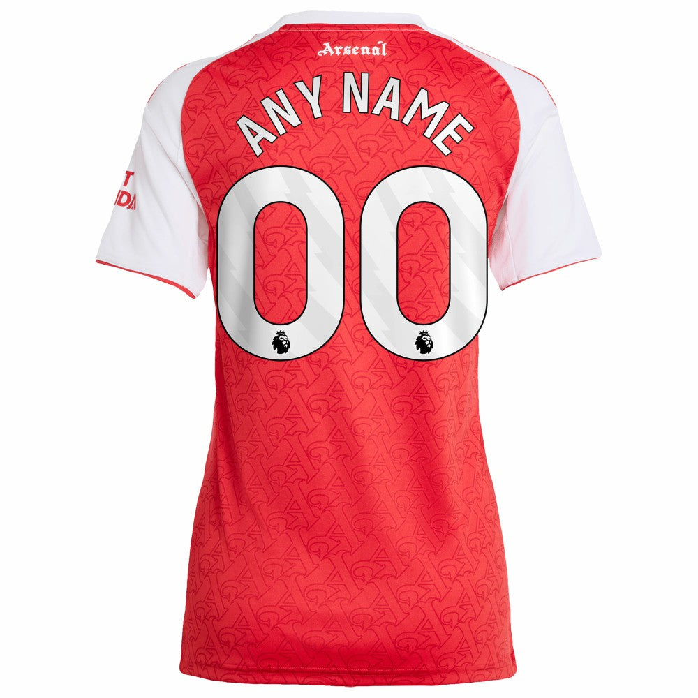 Arsenal Women's 2025/26 Home Replica Custom Jersey Red | Adidas cheap