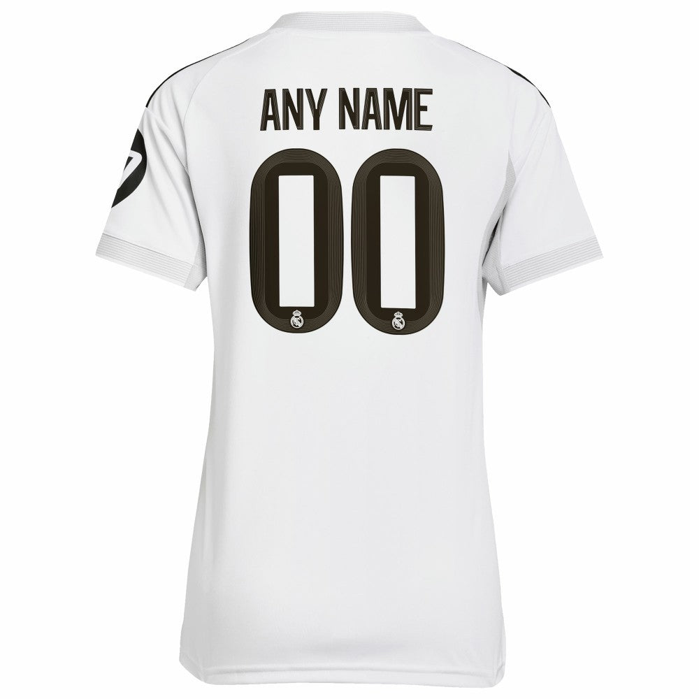 Real Madrid Women's 2025/26 Home Replica Custom Jersey White | Adidas Online