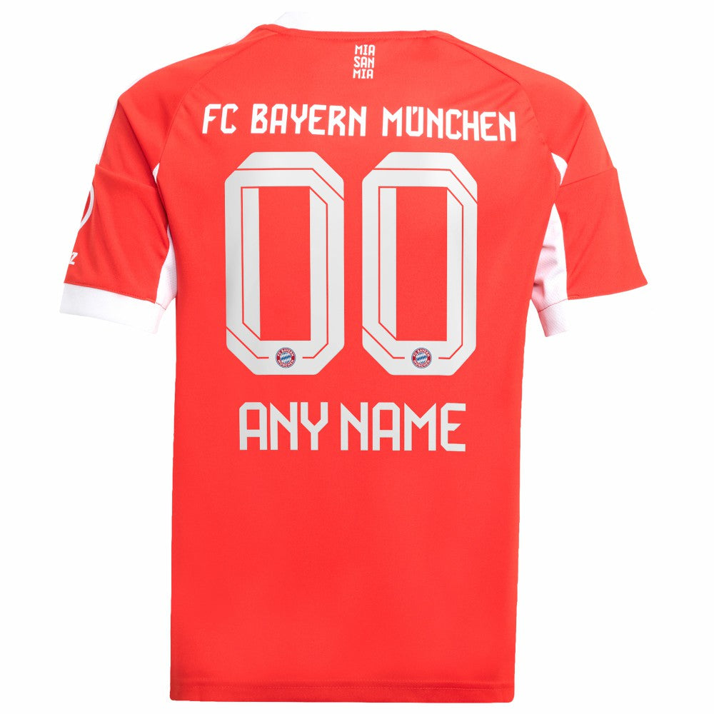 Bayern Munich Youth 2025/26 Home Replica Custom Jersey Red | Adidas Online