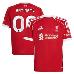 Liverpool Youth 2025/26 Home Custom Replica Jersey Red | Adidas