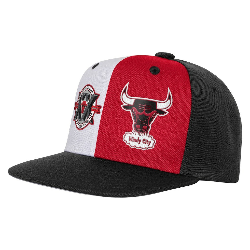Chicago Bulls Youth 20th Anniversary Duo Front Snapback Hat Black - NBA