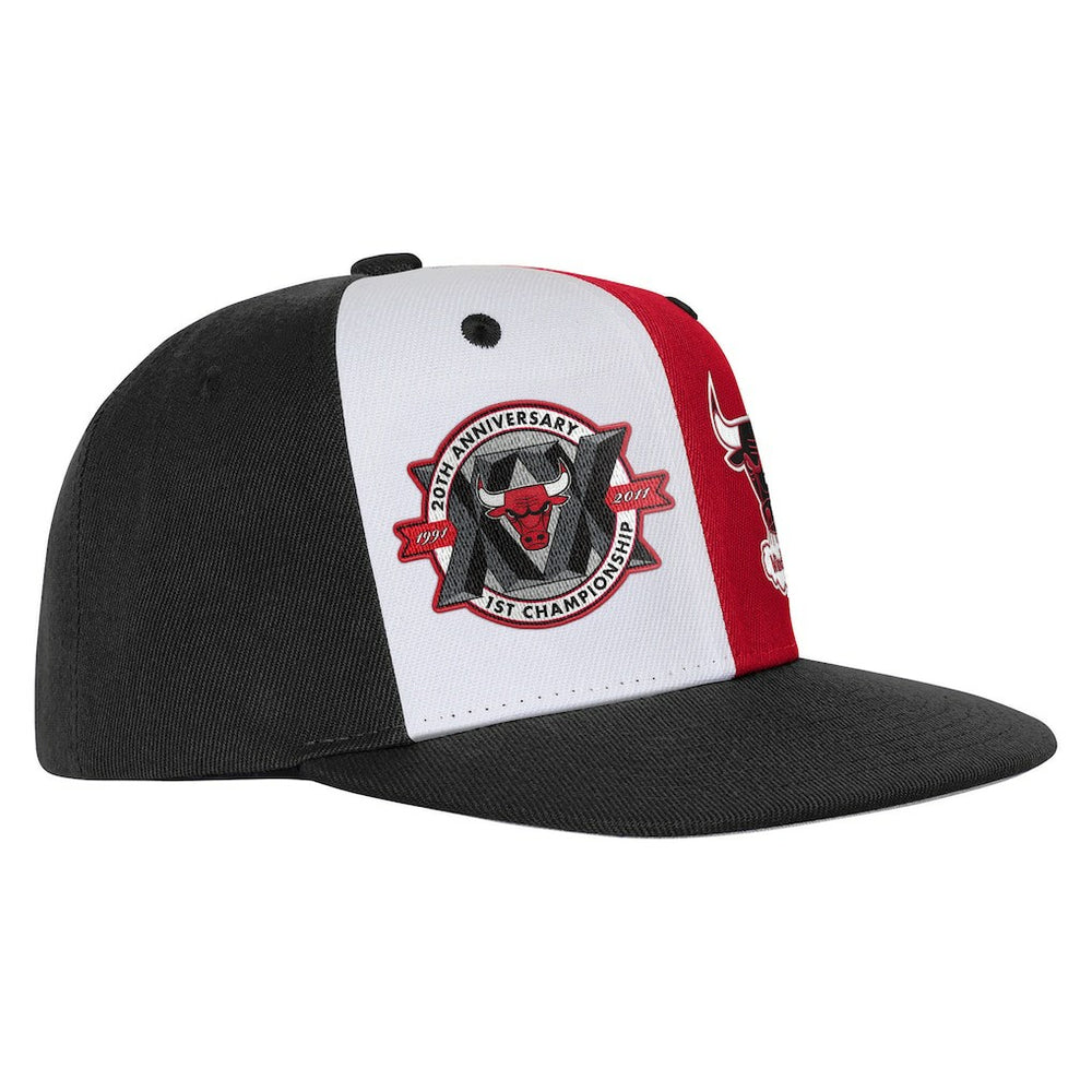 Chicago Bulls Youth 20th Anniversary Duo Front Snapback Hat Black - NBA