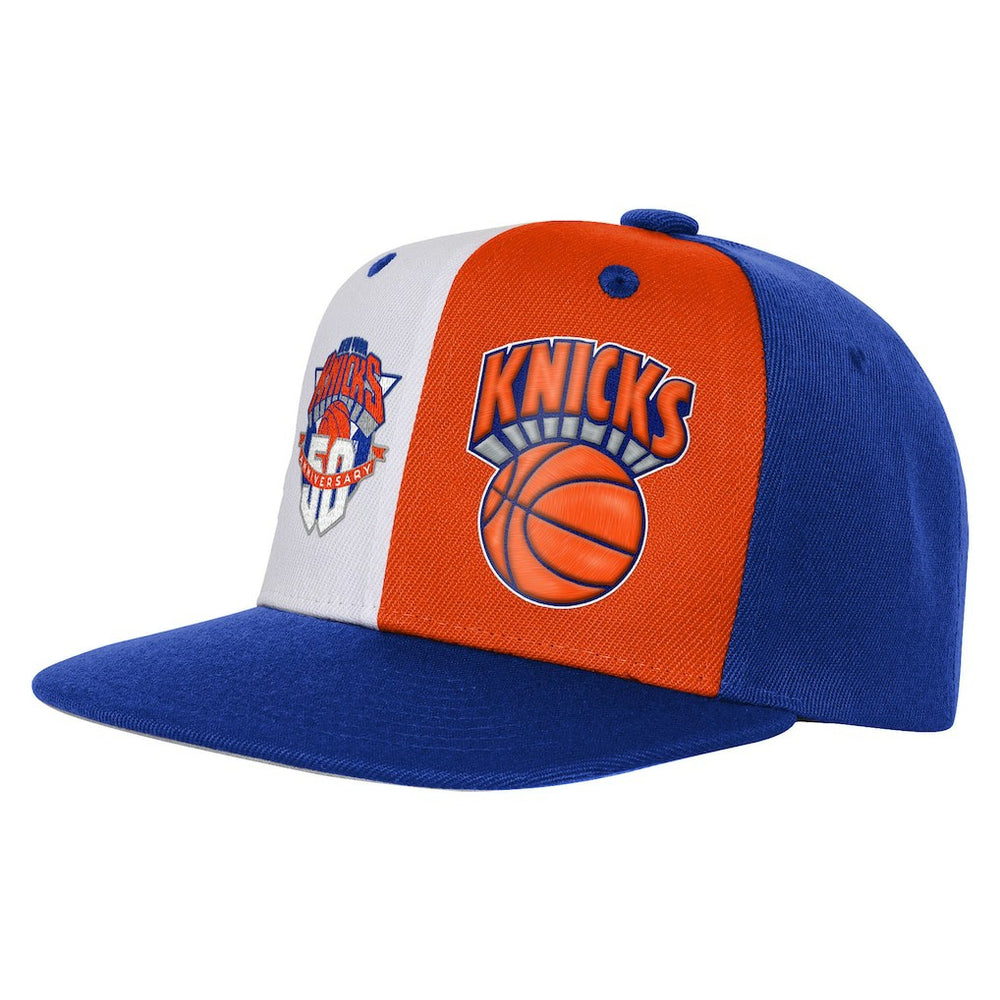 New York Knicks Youth 50th Anniversary Duo Front Snapback Hat Blue - NBA