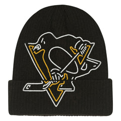 Pittsburgh Penguins Mitchell & Ness Youth Neon Line Lights Cuffed Knit Hat - Black - NHL