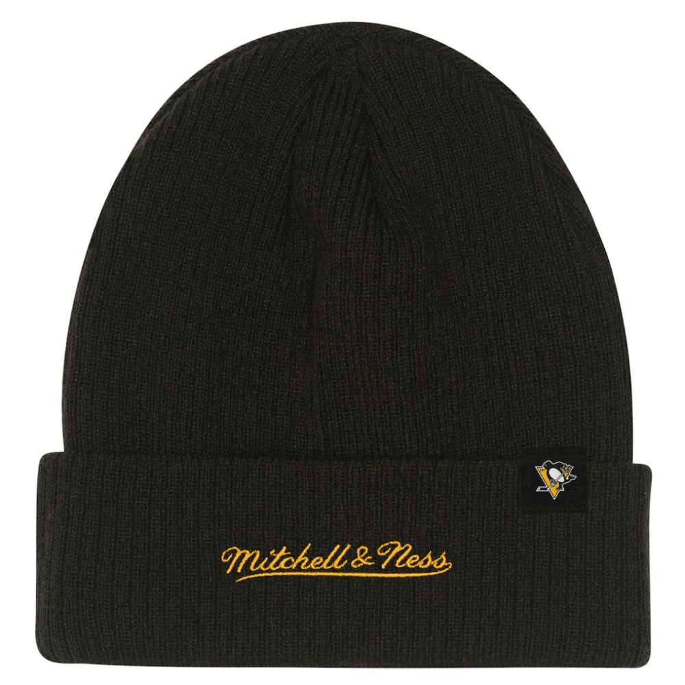Pittsburgh Penguins Mitchell & Ness Youth Neon Line Lights Cuffed Knit Hat - Black - NHL