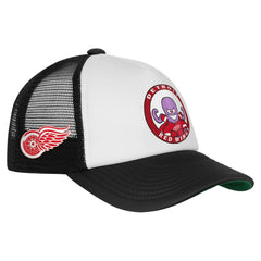 Detroit Red Wings Mitchell & Ness Youth Mascot Adjustable Trucker Hat - White - NHL