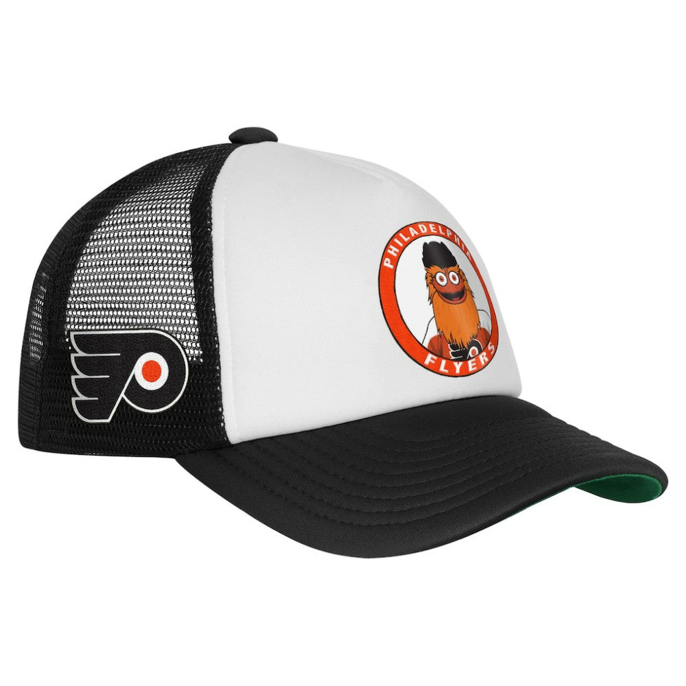 Philadelphia Flyers Mitchell & Ness Youth Mascot Adjustable Trucker Hat - White - NHL