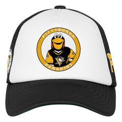 Pittsburgh Penguins Mitchell & Ness Youth Mascot Adjustable Trucker Hat - White - NHL