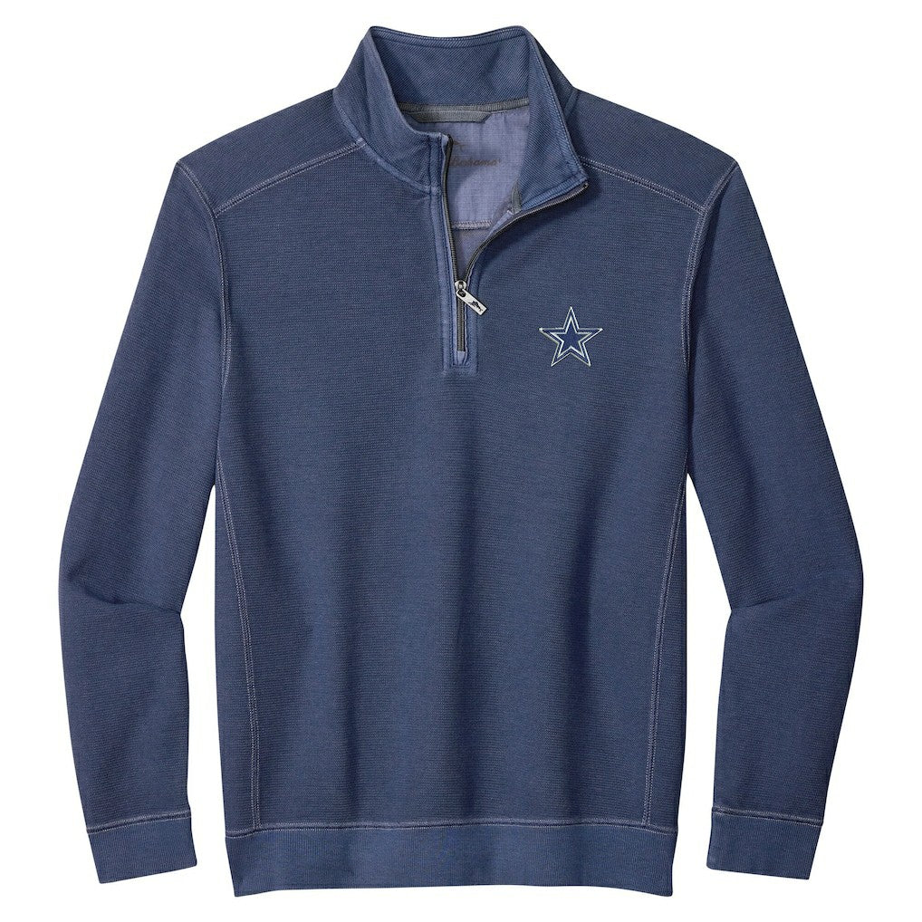 Dallas Cowboys Big & Tall Montego Bay Half-Zip Pullover Navy | Tommy Bahama