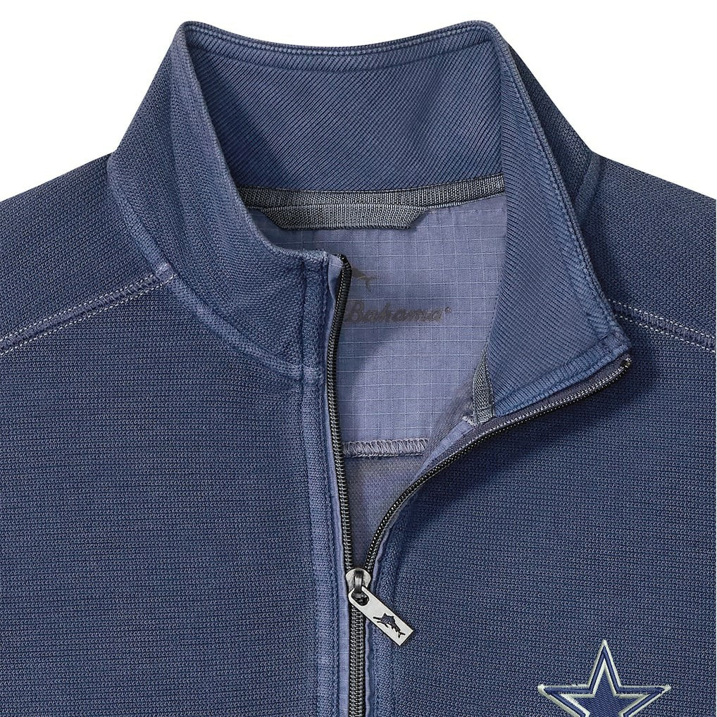 Dallas Cowboys Big & Tall Montego Bay Half-Zip Pullover Navy | Tommy Bahama
