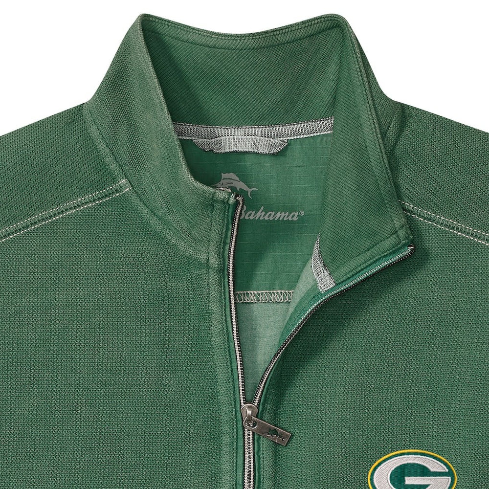Green Bay Packers Big & Tall Montego Bay Half-Zip Pullover Green | Tommy Bahama