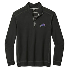 Buffalo Bills Big & Tall Montego Bay Half-Zip Pullover Black | Tommy Bahama