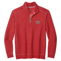 San Francisco 49ers Big & Tall Montego Bay Half-Zip Pullover Scarlet | Tommy Bahama