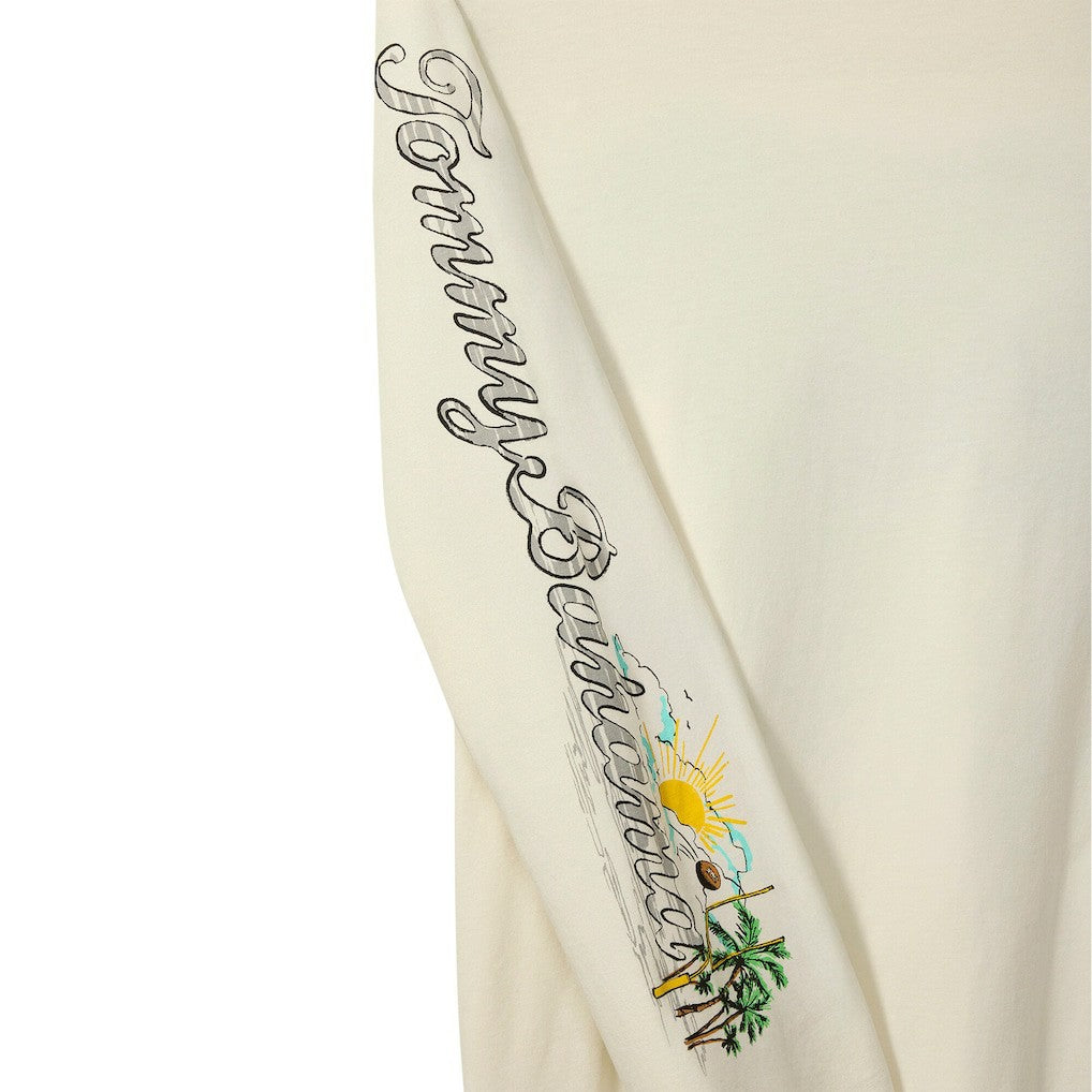 Green Bay Packers Oasis Endzone Lux Long Sleeve T-Shirt Cream | Tommy Bahama