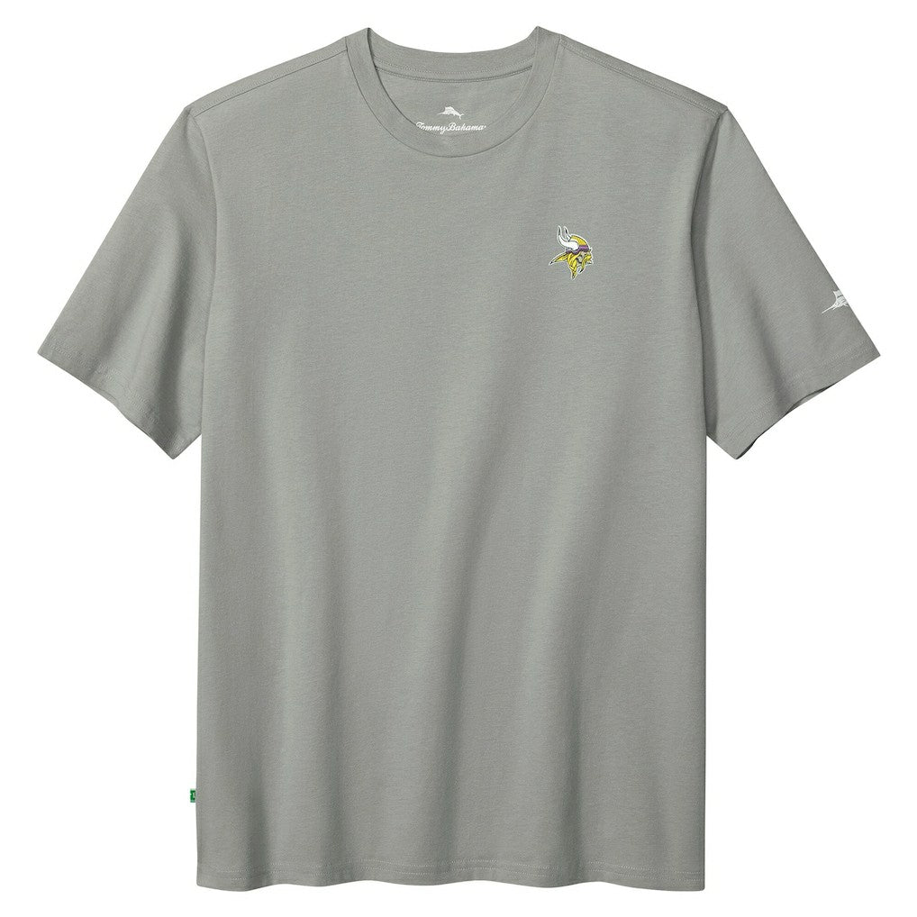 Minnesota Vikings Huddle & Hang Tens T-Shirt Gray | Tommy Bahama