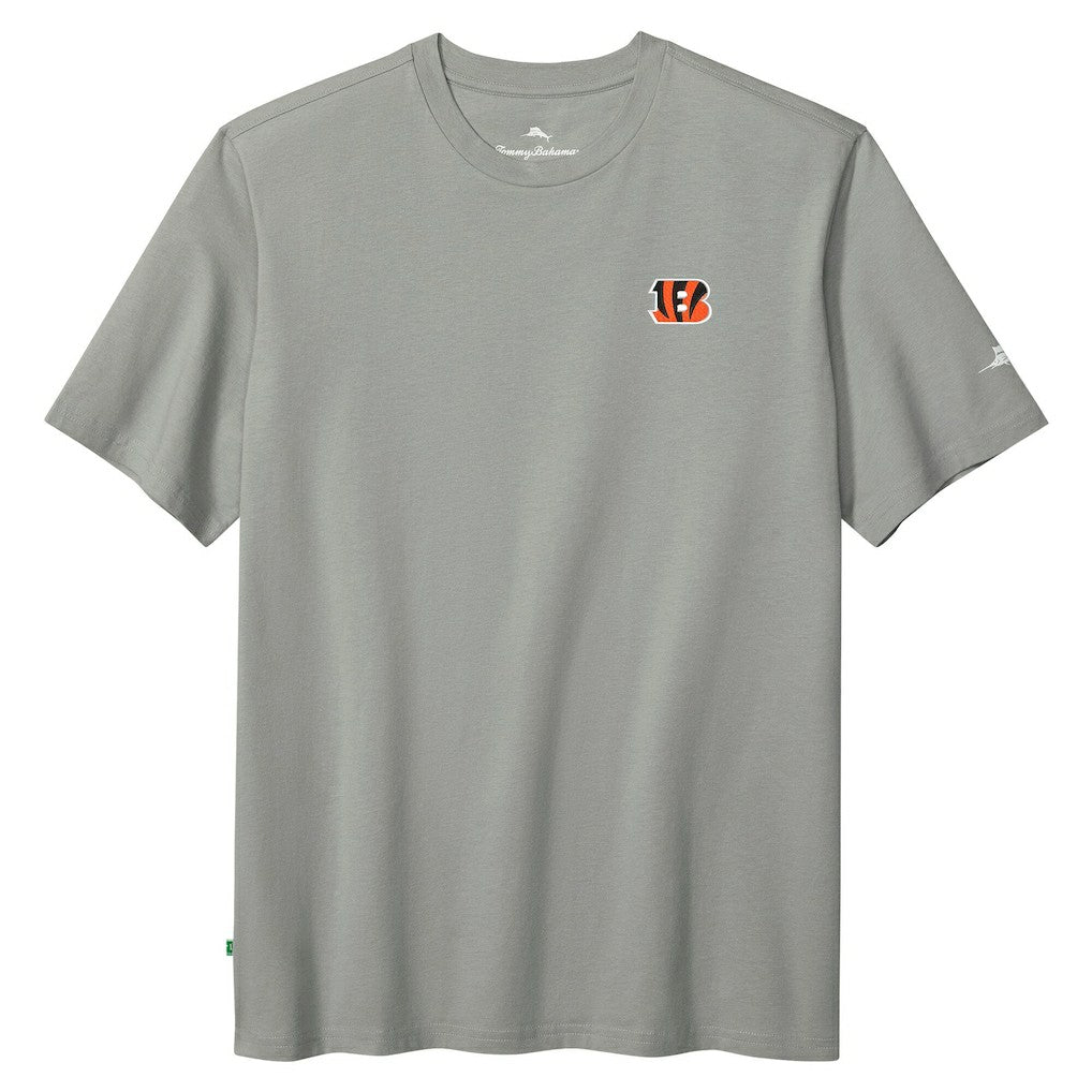 Cincinnati Bengals Huddle & Hang Tens T-Shirt Gray | Tommy Bahama