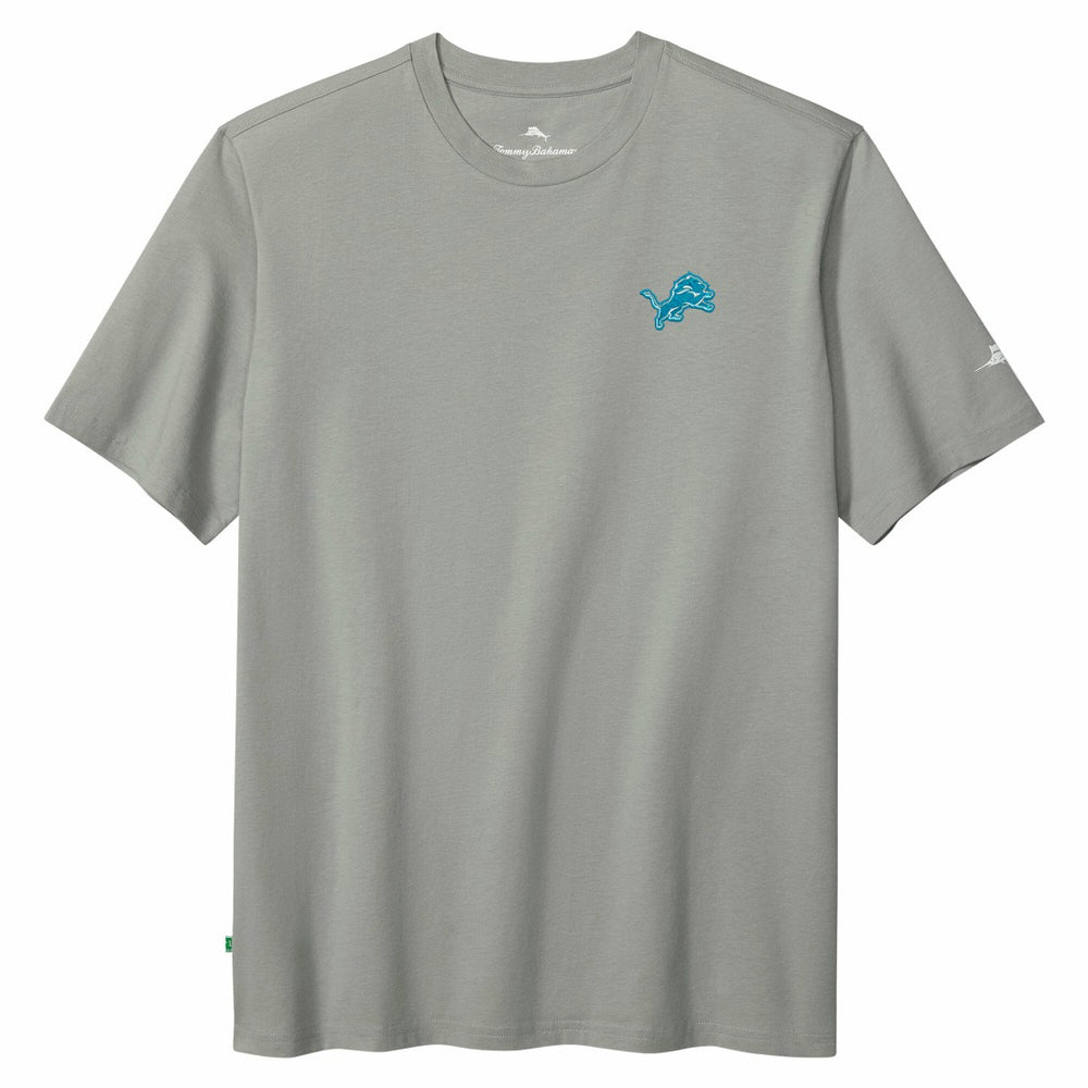 Detroit Lions Huddle & Hang Tens T-Shirt Gray | Tommy Bahama