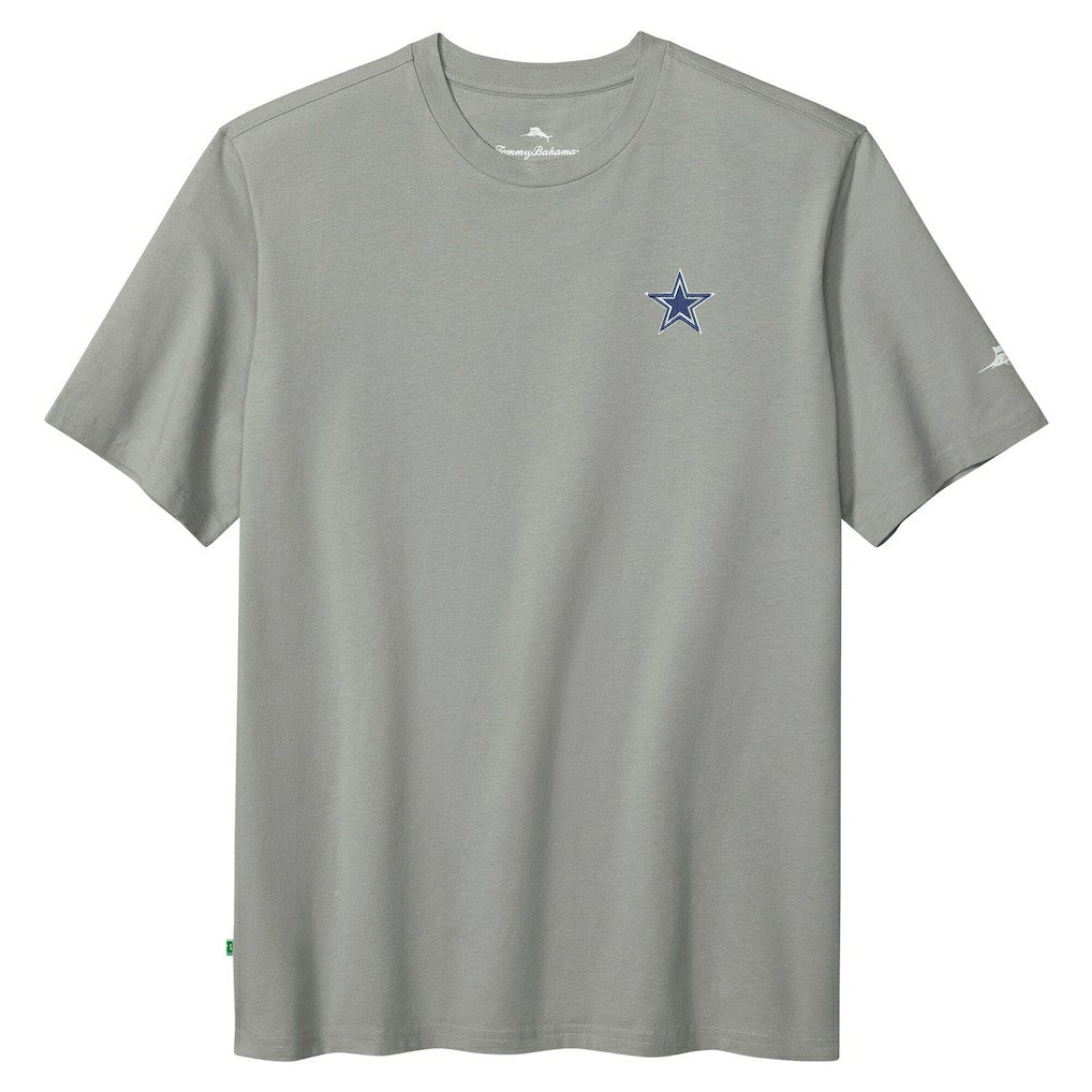 Dallas Cowboys Huddle & Hang Tens T-Shirt Gray | Tommy Bahama