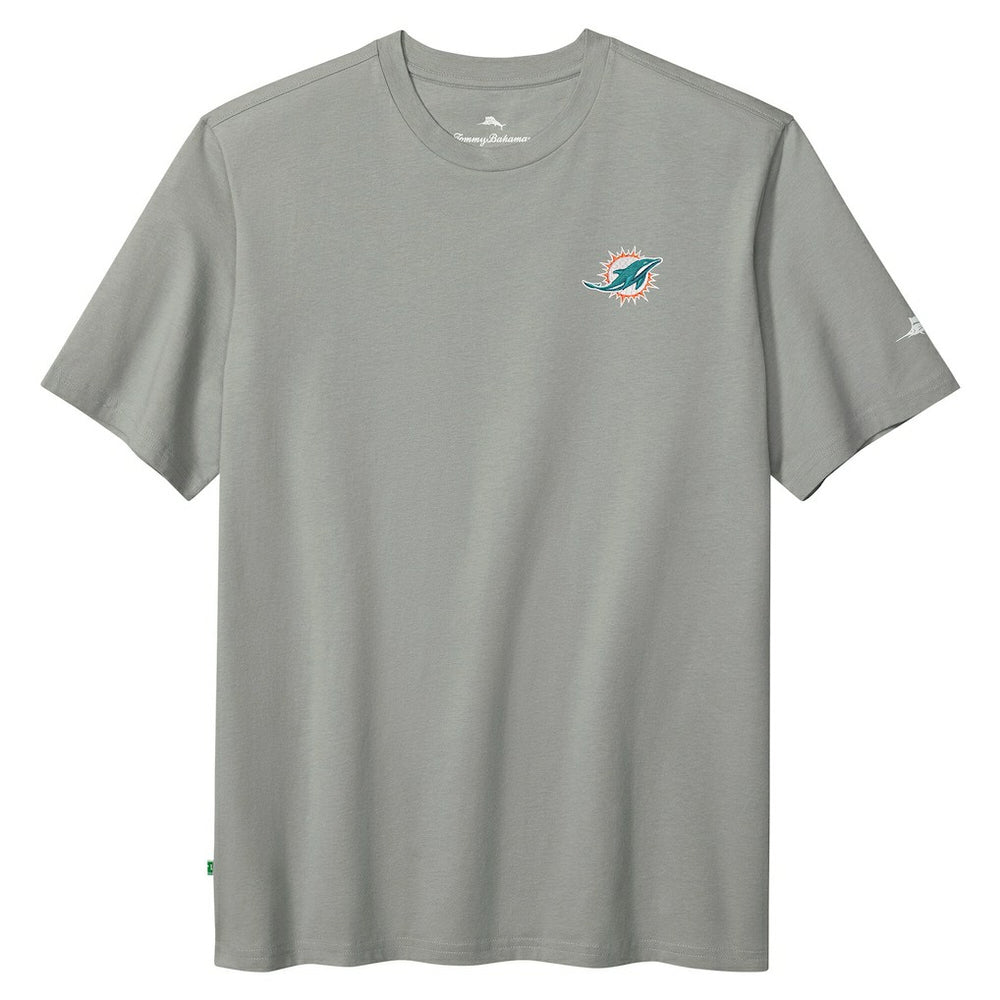 Miami Dolphins Huddle & Hang Tens T-Shirt Gray | Tommy Bahama