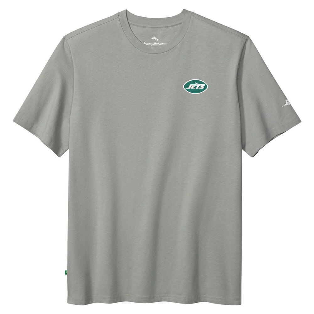 New York Jets Huddle & Hang Tens T-Shirt Gray | Tommy Bahama