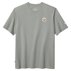 Pittsburgh Steelers Huddle & Hang Tens T-Shirt Gray | Tommy Bahama