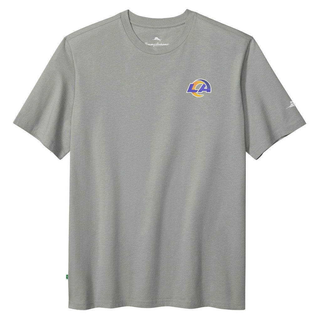 Los Angeles Rams Huddle & Hang Tens T-Shirt Gray | Tommy Bahama