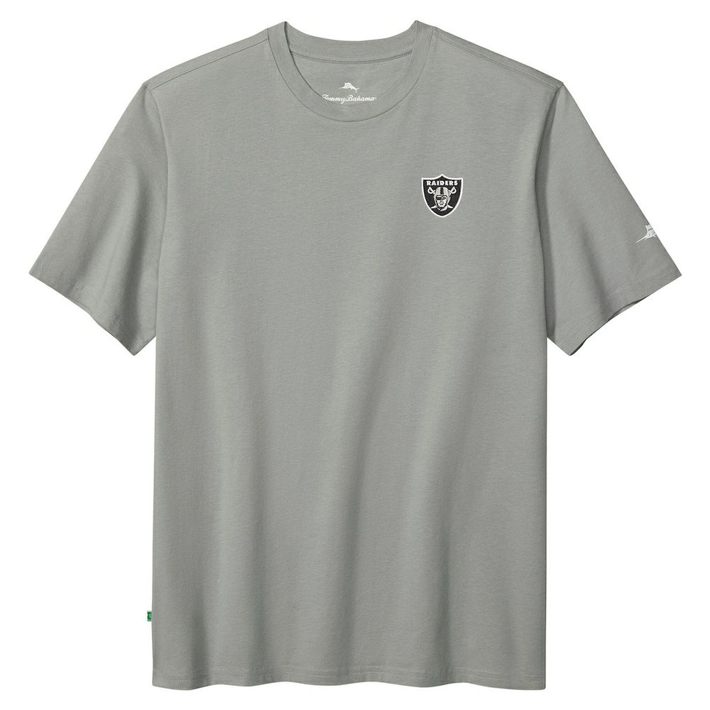 Las Vegas Raiders Huddle & Hang Tens T-Shirt Gray | Tommy Bahama