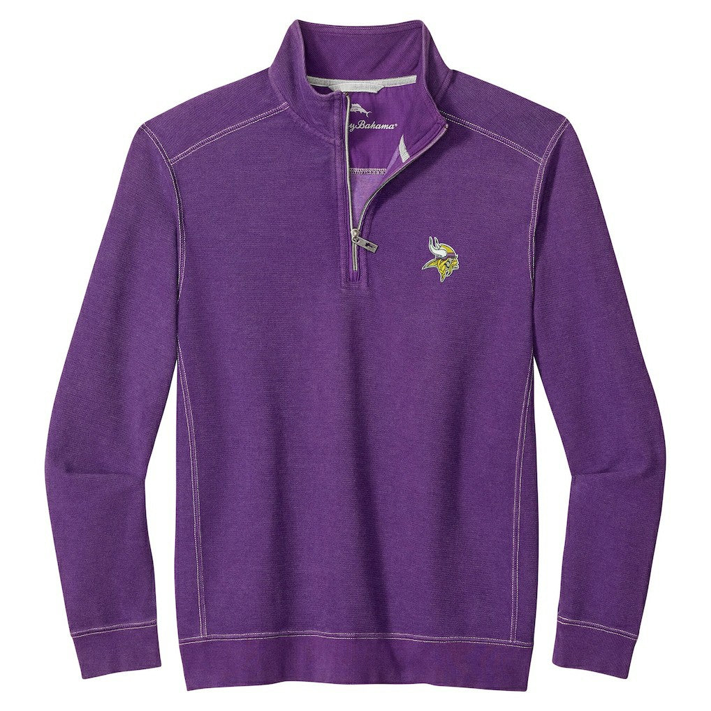 Minnesota Vikings Sport Tobago Half-Zip Pullover Purple | Tommy Bahama