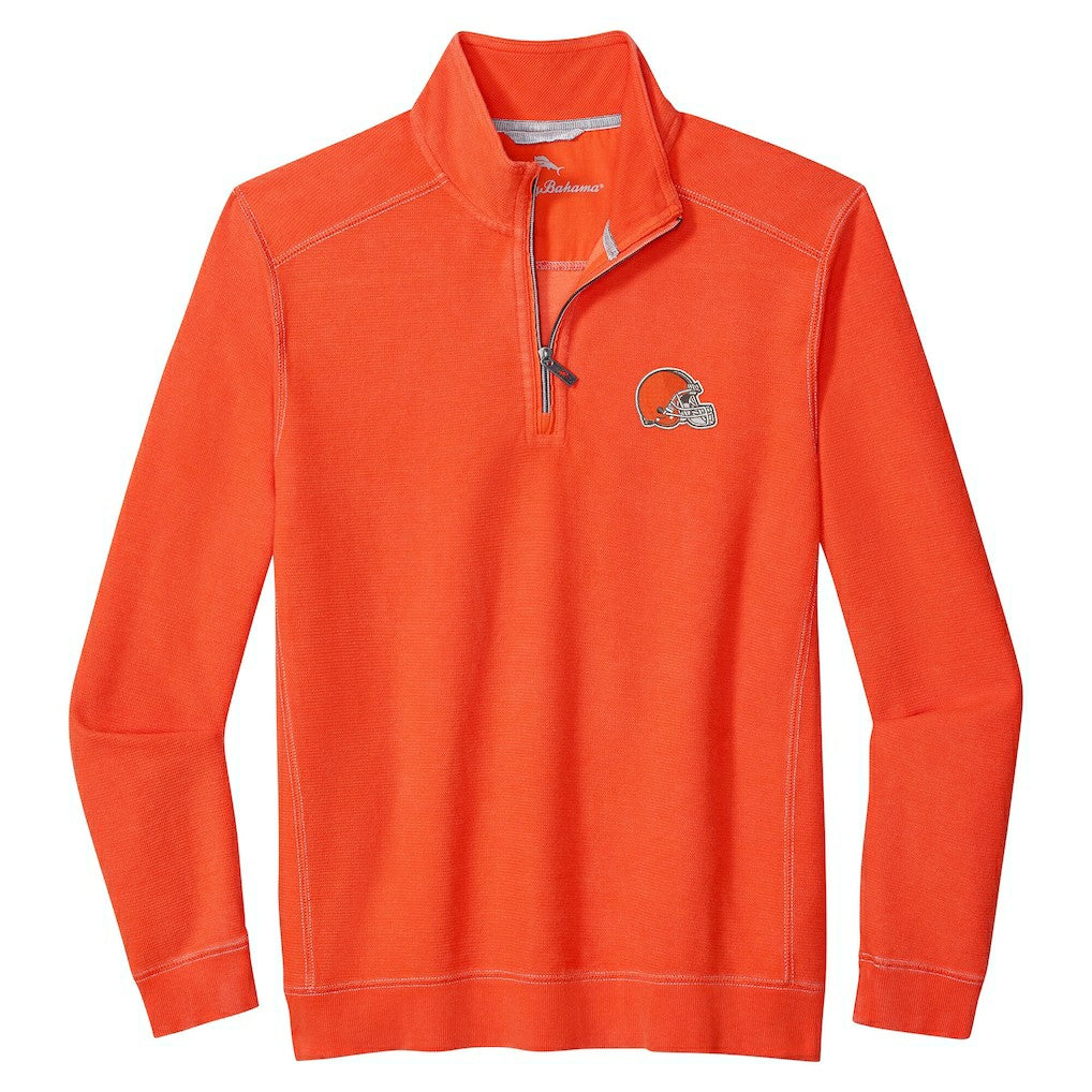 Cleveland Browns Sport Tobago Half-Zip Pullover Orange | Tommy Bahama
