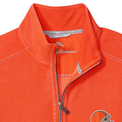 Cleveland Browns Sport Tobago Half-Zip Pullover Orange | Tommy Bahama