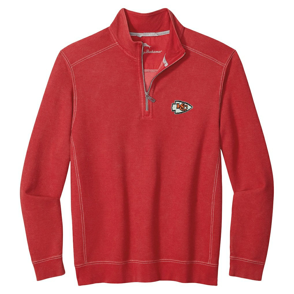 Kansas City Chiefs Sport Tobago Half-Zip Pullover Red | Tommy Bahama