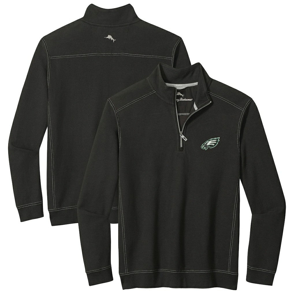 Philadelphia Eagles Sport Tobago Half-Zip Pullover Black | Tommy Bahama