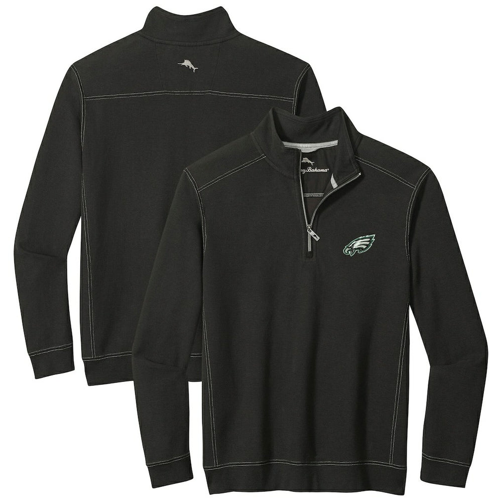 Philadelphia Eagles Sport Tobago Half-Zip Pullover Black | Tommy Bahama