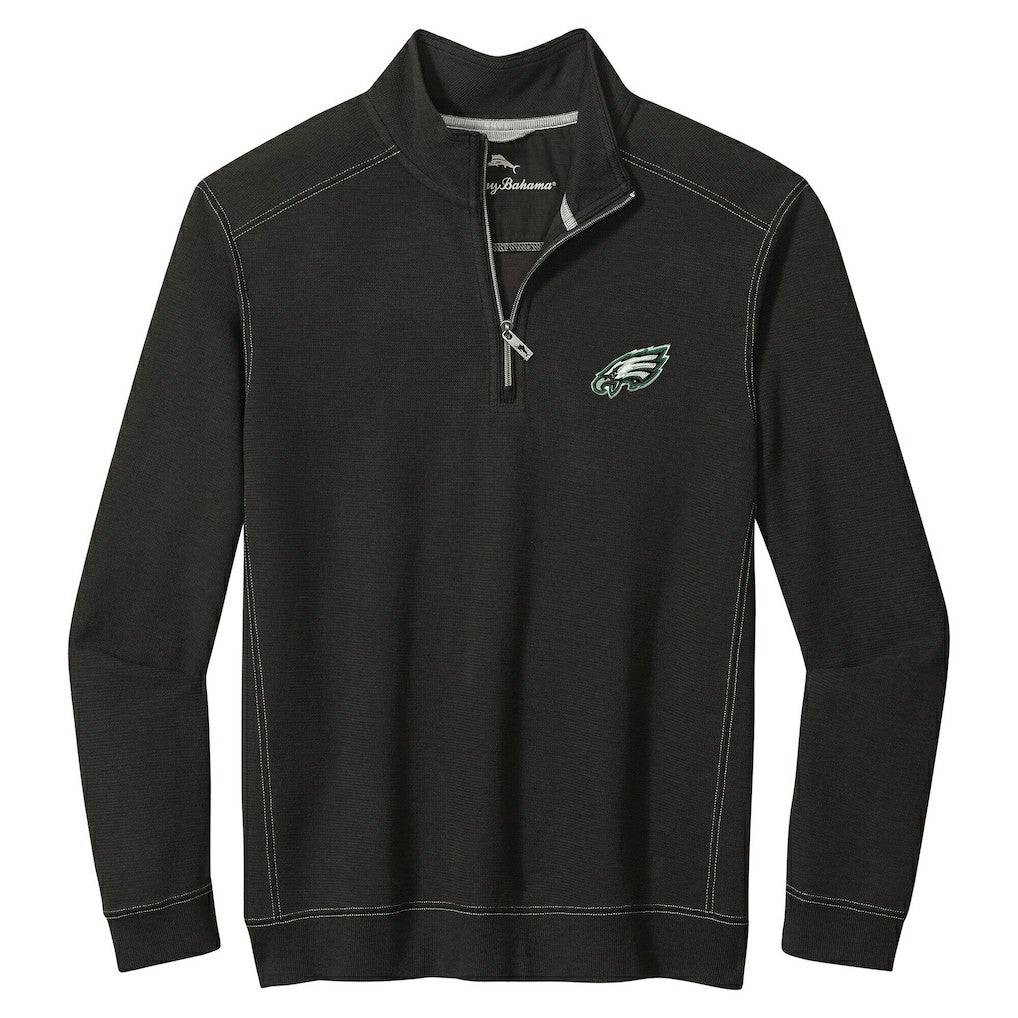 Philadelphia Eagles Sport Tobago Half-Zip Pullover Black | Tommy Bahama