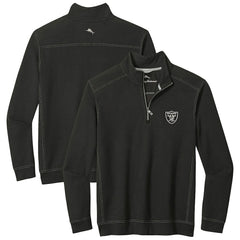 Las Vegas Raiders Sport Tobago Half-Zip Pullover Black | Tommy Bahama