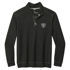 Las Vegas Raiders Sport Tobago Half-Zip Pullover Black | Tommy Bahama