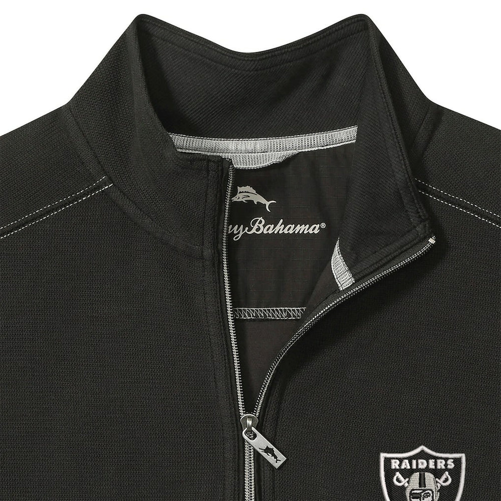 Las Vegas Raiders Sport Tobago Half-Zip Pullover Black | Tommy Bahama