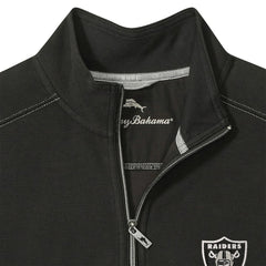 Las Vegas Raiders Sport Tobago Half-Zip Pullover Black | Tommy Bahama