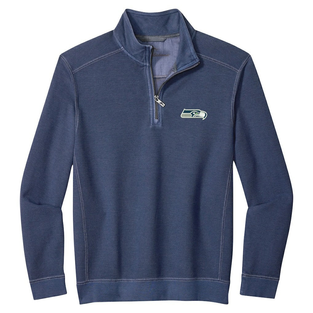 Seattle Seahawks Sport Tobago Half-Zip Pullover College Navy | Tommy Bahama
