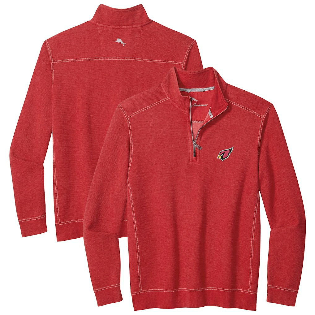 Arizona Cardinals Sport Tobago Half-Zip Pullover Cardinal | Tommy Bahama