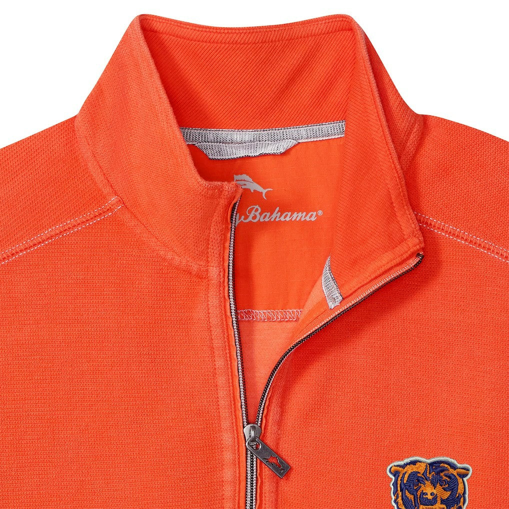 Chicago Bears Sport Tobago Half-Zip Pullover Orange | Tommy Bahama